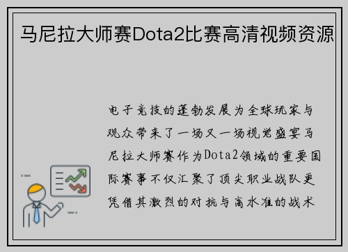 马尼拉大师赛Dota2比赛高清视频资源
